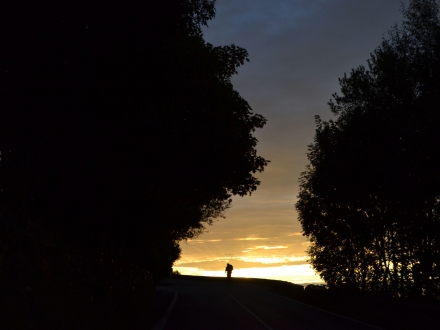 Amanece en O Cebreiro